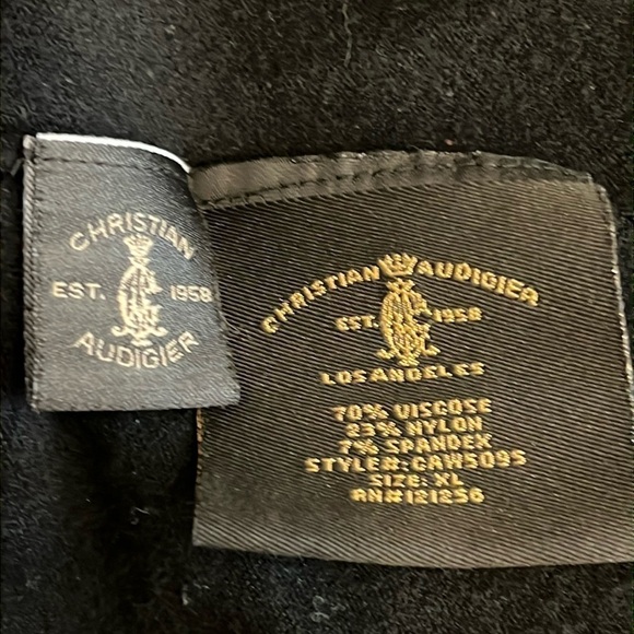 Christian Audigier black Label tank dress, black rhinestones and lace trim, XL - Picture 6 of 15